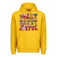 Lemon jolly happy joyful pink christmas Premium Hoodie - CowGirlArtShop
