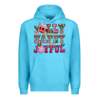 Ocean Blue jolly happy joyful pink christmas Premium Hoodie - CowGirlArtShop