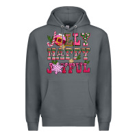 Rock jolly happy joyful pink christmas Premium Hoodie - CowGirlArtShop