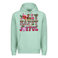 Seafoam jolly happy joyful pink christmas Premium Hoodie - CowGirlArtShop