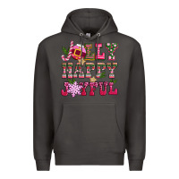 Smoke jolly happy joyful pink christmas Premium Hoodie - CowGirlArtShop