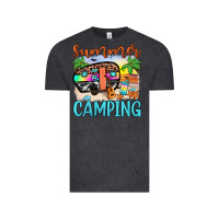 Vintage Black summer camping Vintage Tee - JahusDesignShop