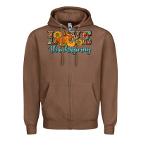 Chestnut Love Thanksgiving Zipper Hoodie - texasbilliewilder