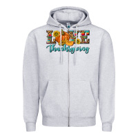 Heather Grey Love Thanksgiving Zipper Hoodie - texasbilliewilder