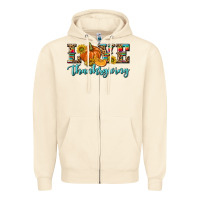 Sandshell Love Thanksgiving Zipper Hoodie - texasbilliewilder