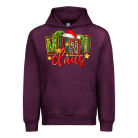 Mauve Wine christmas mini claus Urban Hoodie - FaDigitalArtStudio