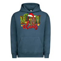 Pigment Midnight Navy christmas mini claus Urban Hoodie - FaDigitalArtStudio