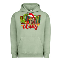 Pigment Oil Green christmas mini claus Urban Hoodie - FaDigitalArtStudio