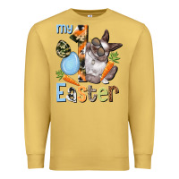 Antique Gold My first Easter Boy Easter Day Premium Sweatshirt - HowdyJamesFarm