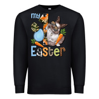 Black My first Easter Boy Easter Day Premium Sweatshirt - HowdyJamesFarm