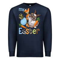 Navy My first Easter Boy Easter Day Premium Sweatshirt - HowdyJamesFarm