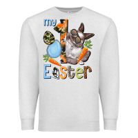 Oatmeal Heather My first Easter Boy Easter Day Premium Sweatshirt - HowdyJamesFarm
