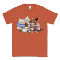 Copper coffee and books Classic Tee - MaliasSmallBusiness