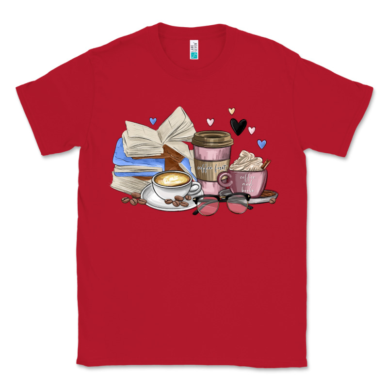 Coffee And Books Classic Tee by MaliasSmallBusiness | Teevron