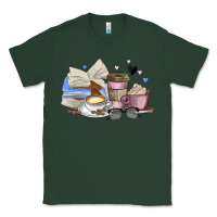 Sports Green coffee and books Classic Tee - MaliasSmallBusiness