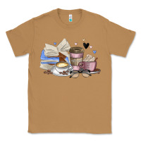 Toasted Coconut coffee and books Classic Tee - MaliasSmallBusiness