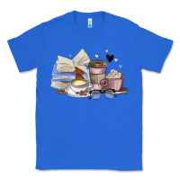 True Royal coffee and books Classic Tee - MaliasSmallBusiness