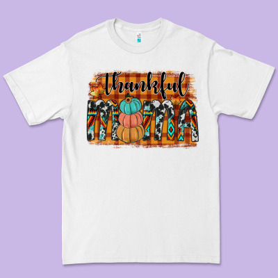 Thankful Mama Premium Tee Designed By Jahusdesignshop