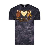 Cloud Black Peace love cure Appendix Cancer Vintage Tee - NancyCooperArtShop