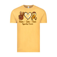 Peace Love Cure Appendix Cancer Vintage Tee | Teevron