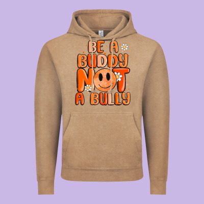 Be A Buddy Not A Bully Vintage Hoodie Designed By Maliassmallbusiness