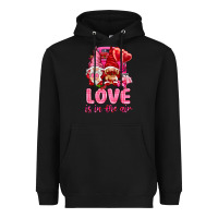 Black Love is in the air with gnomies Valentine's Day Heavyweight Hoodie - HowdyJamesFarm