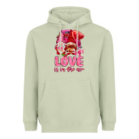 Matcha Love is in the air with gnomies Valentine's Day Heavyweight Hoodie - HowdyJamesFarm