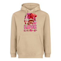 Mushroom Love is in the air with gnomies Valentine's Day Heavyweight Hoodie - HowdyJamesFarm