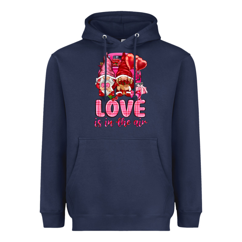 Love Is In The Air With Gnomies Valentine's Day Heavyweight Hoodie by HowdyJamesFarm | Teevron