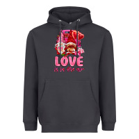 Smoke Love is in the air with gnomies Valentine's Day Heavyweight Hoodie - HowdyJamesFarm