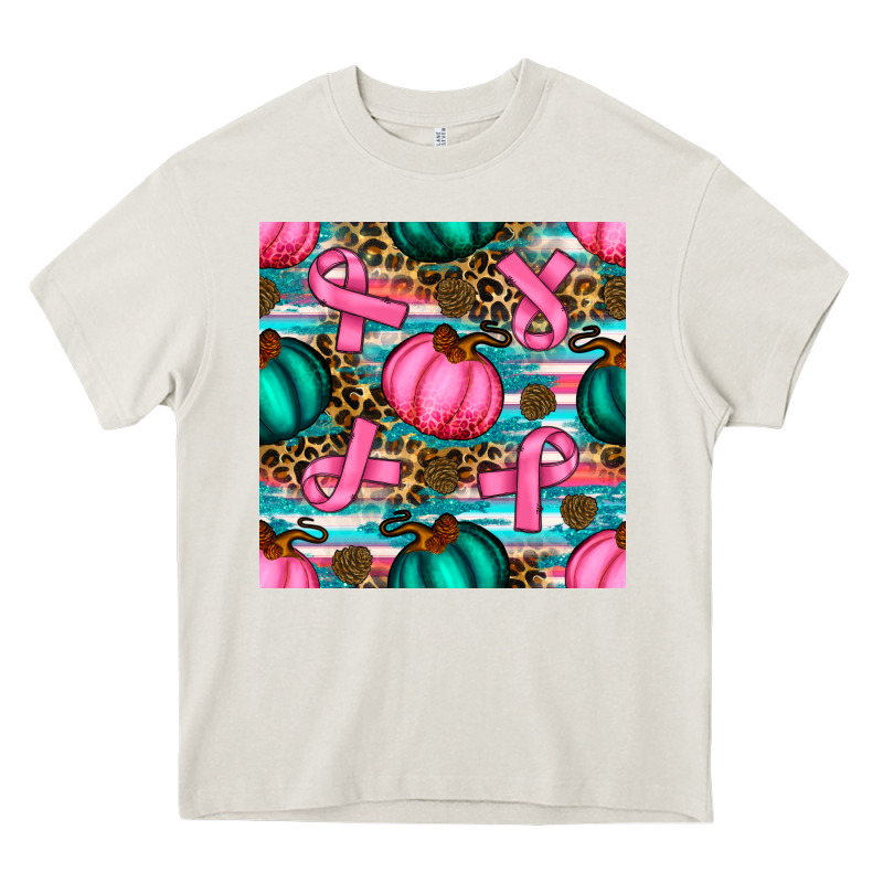 Breast Cancer Awareness With Pumpkins Seamless Pattern Heavy Core Tee by BundleAndBundleShop | Teevron