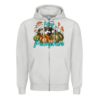 Dove Grey Hey Pumpkin Zipper Hoodie - texasbilliewilder