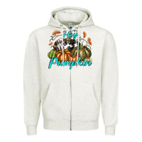 Oatmeal Heather Hey Pumpkin Zipper Hoodie - texasbilliewilder