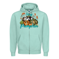 Seafoam Hey Pumpkin Zipper Hoodie - texasbilliewilder