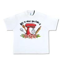White life is what you bake it Urban Heavy Tee - MaliasSmallBusiness
