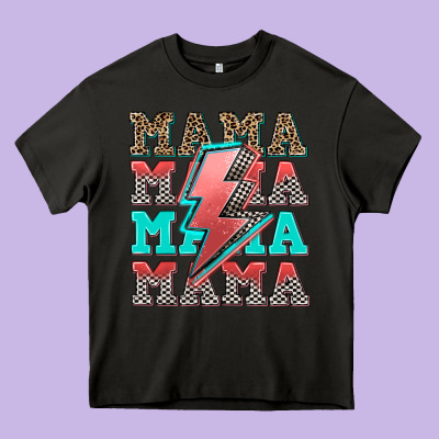 Racing Mama Mama Mama Heavy Core Tee Designed By Adodesignshop