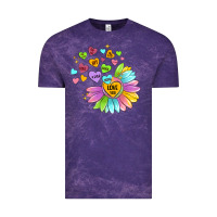 Cloud Purple sunflower love hugs Vintage Tee - MaliasSmallBusiness