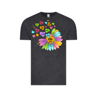 Vintage Black sunflower love hugs Vintage Tee - MaliasSmallBusiness