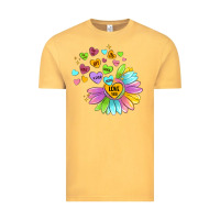 Vintage Mustard sunflower love hugs Vintage Tee - MaliasSmallBusiness
