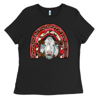 Black valentines simmental  rainbow Ladies Tee - JahusDesignShop
