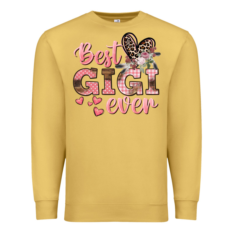 Best Gigi Ever Mother's Day Premium Sweatshirt by CowGirlArtShop | Teevron