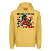 Antique Gold herd it was christmas Premium Hoodie - CowGirlArtShop