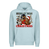 Blue Mist herd it was christmas Premium Hoodie - CowGirlArtShop