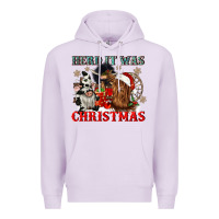 Lilac herd it was christmas Premium Hoodie - CowGirlArtShop