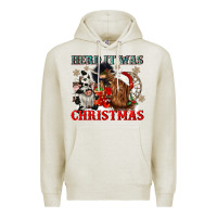 Oatmeal Heather herd it was christmas Premium Hoodie - CowGirlArtShop