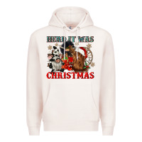Pale Pink herd it was christmas Premium Hoodie - CowGirlArtShop
