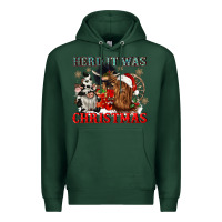 Sports Green herd it was christmas Premium Hoodie - CowGirlArtShop