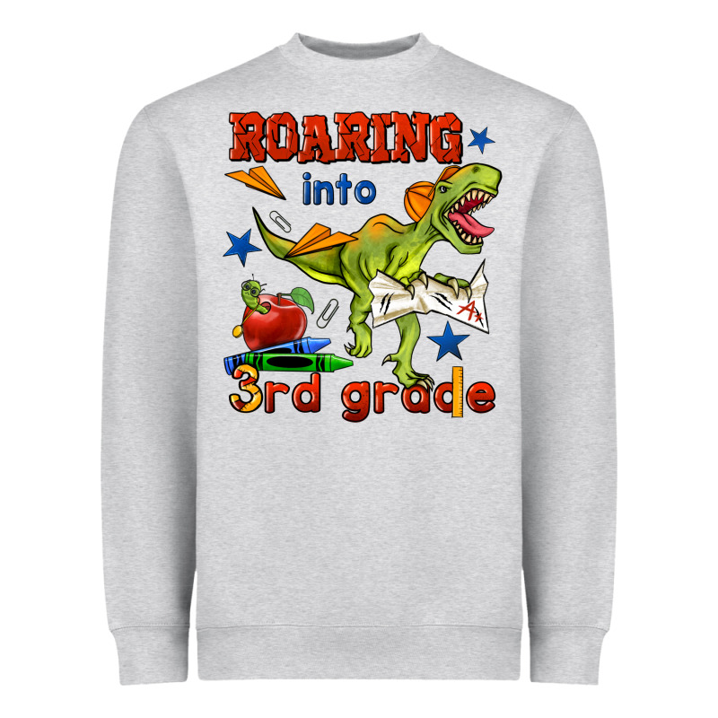 Roaring Into 3rd Grade Heavyweight Sweatshirt by BundleAndBundleShop | Teevron