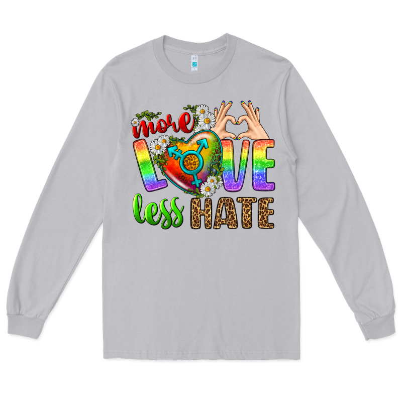 More Love Less Hate Lgbtq Long Sleeve Tee by BundleAndBundleShop | Teevron