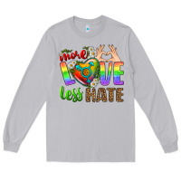 Moon Dust More Love Less Hate LGBTQ Long Sleeve Tee - BundleAndBundleShop